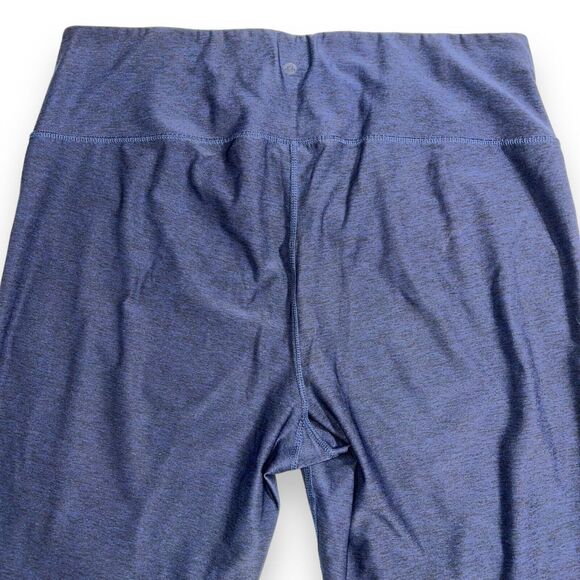 Apana Womens Leggings Athletic Workout Yoga Stretch Cutout Leg Pull On Blue 2X - Picture 6 of 10